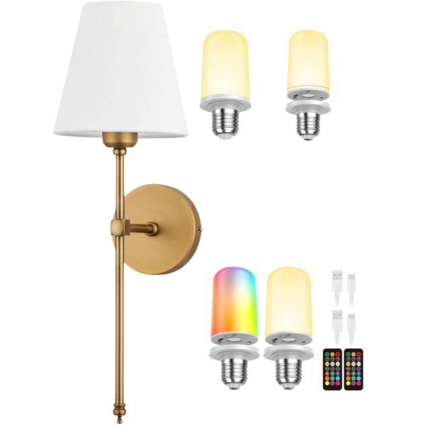 Rechargeable LED wall sconces