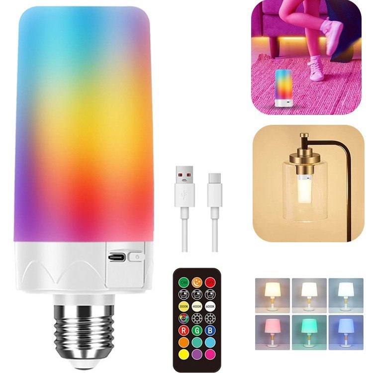 Durable Magnetic Corn LED Bulb — Rechargeable, Remote, Timer & Colour Change for Sconces — product image 1
