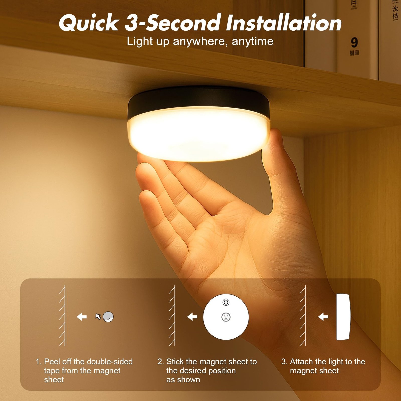 High-Capacity Magnetic Corn Bulb with Remote — Dimming, Colour Change, Long Runtime — detail image 7