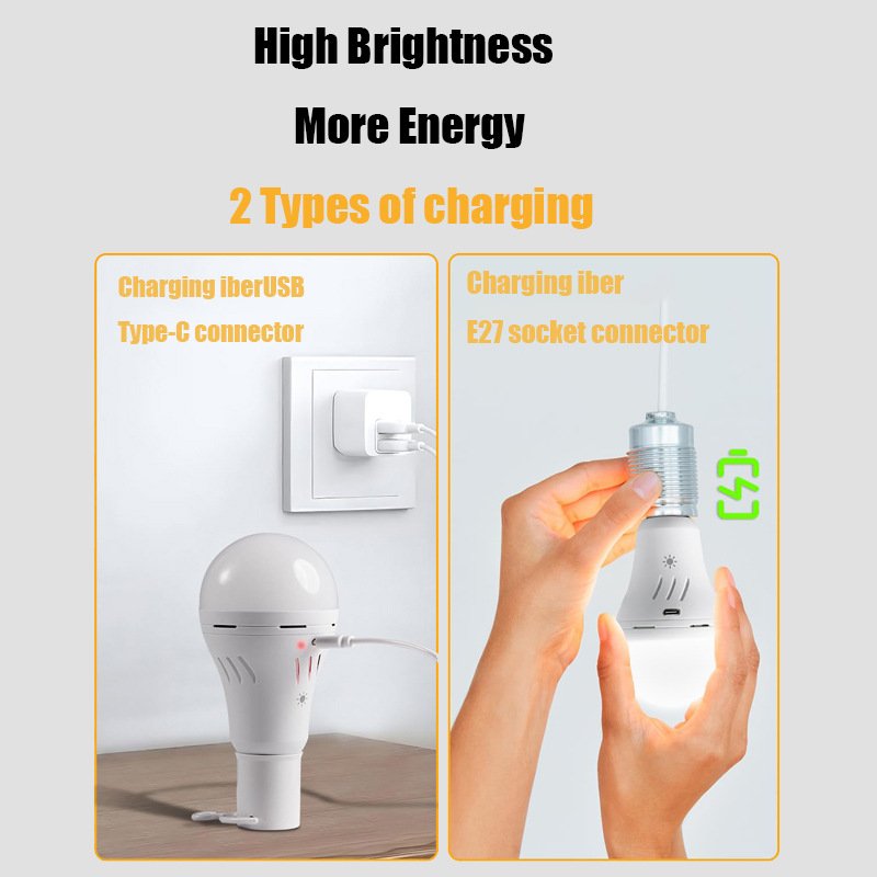 USB-C Rechargeable E27 Light Bulb with Remote — Timer & Memory for Sconce Pendants — product image 4