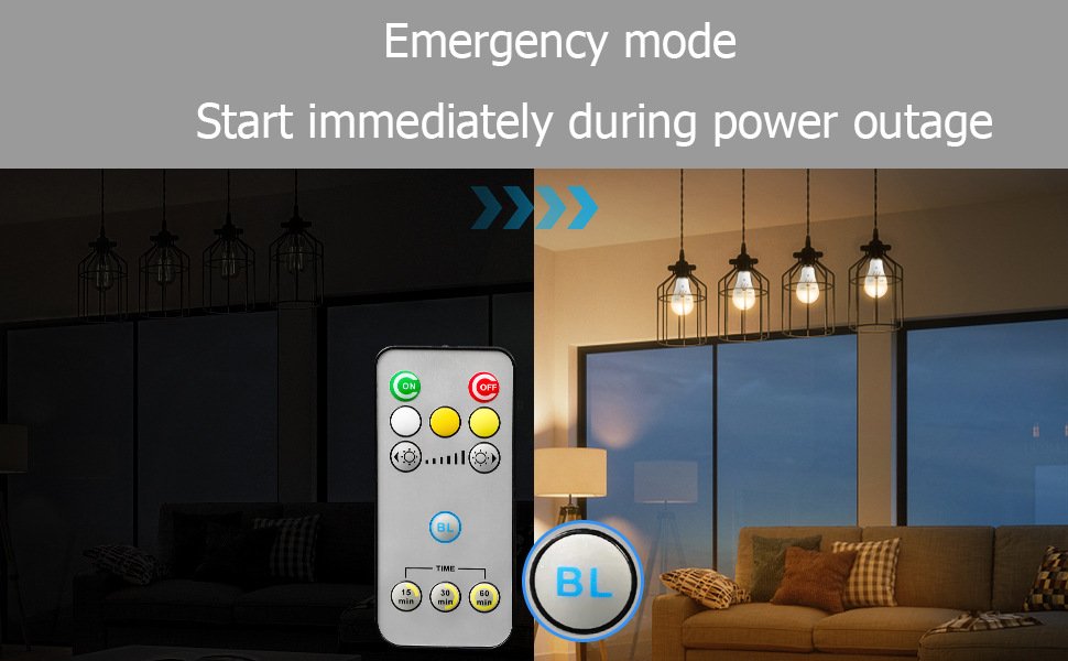 USB-C Rechargeable E27 Light Bulb with Remote — Timer & Memory for Sconce Pendants — detail image 5