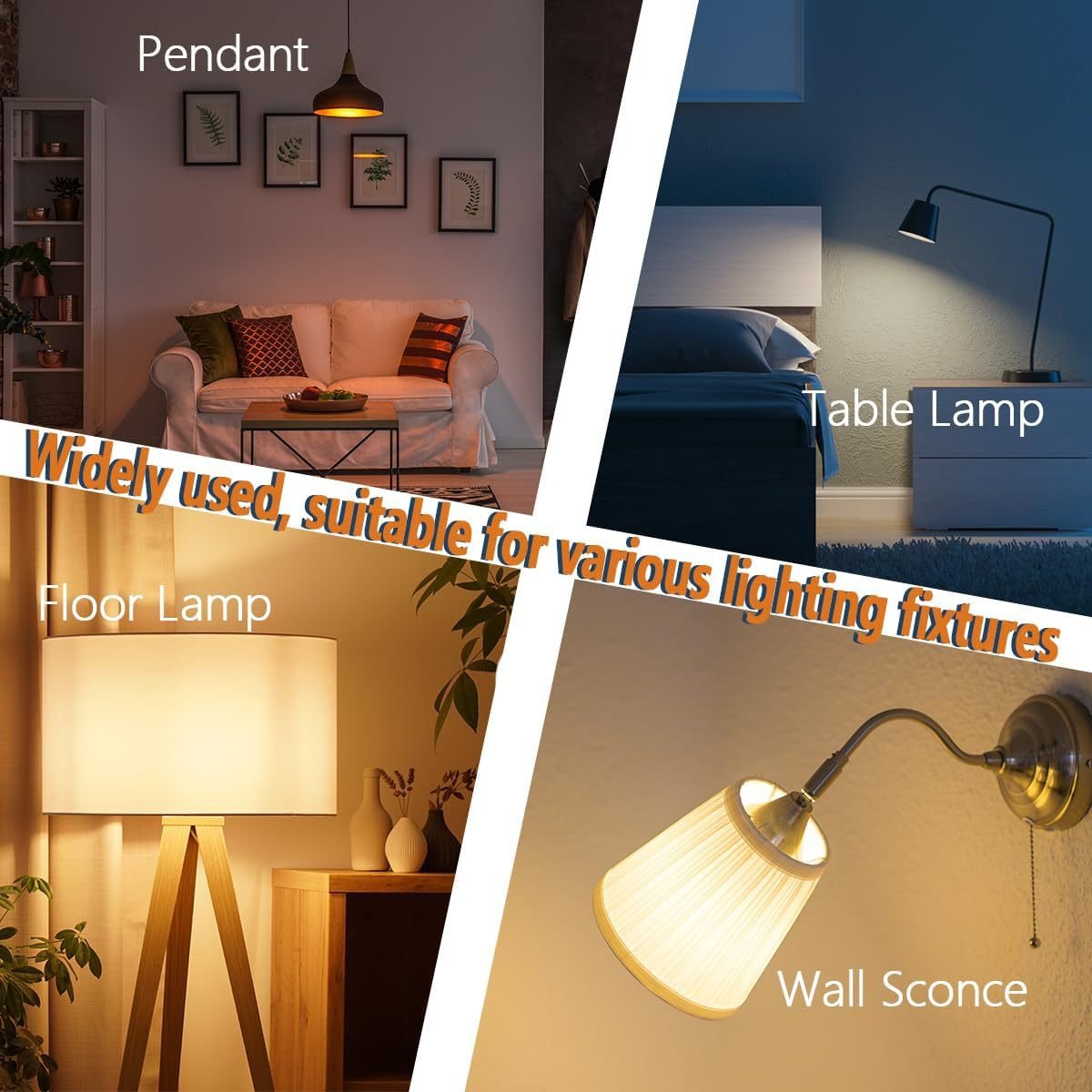 USB-C Rechargeable E27 Light Bulb with Remote — Timer & Memory for Sconce Pendants — detail image 8