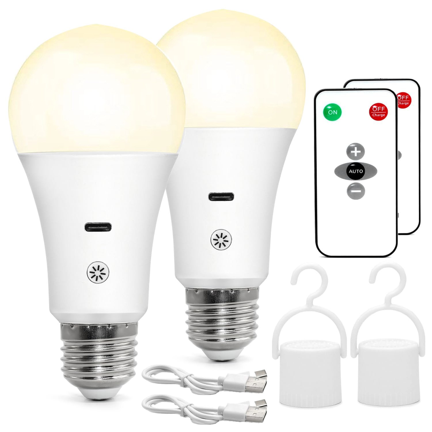 USB Rechargeable Colour-Changing LED Bulb with Remote & Timer — Sconce Bulb — product image 1