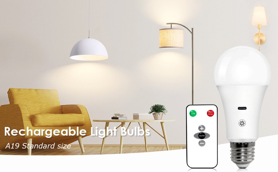 USB Rechargeable Colour-Changing LED Bulb with Remote & Timer — Sconce Bulb — detail image 10