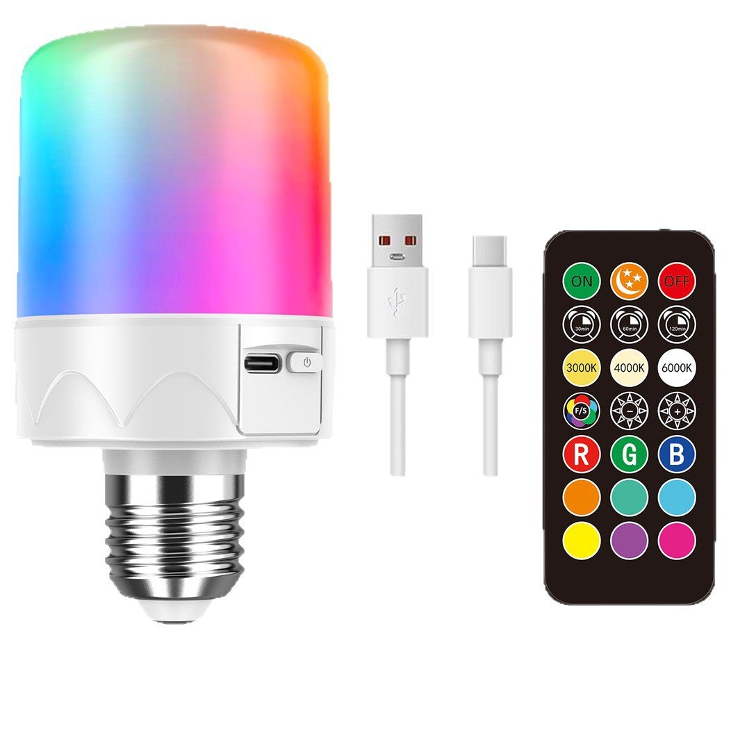 Magnetic Rechargeable LED Bulb with Remote, Timer & Memory — E27 Battery Bulb — product image 5