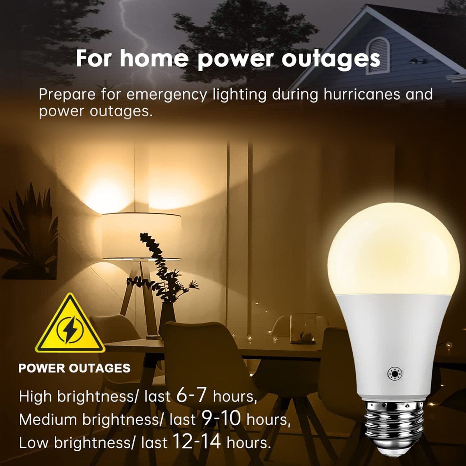 High-Capacity Rechargeable LED Sconce Bulb with Remote — Battery Wall Light Bulb — product image 4