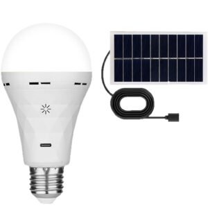Solar Rechargeable Camping Bulb with Remote — Outdoor Wall Light & Camping Lantern — product image 5