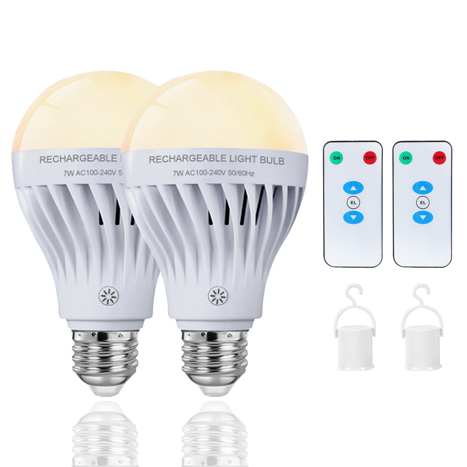 Rechargeable Ice Ball RGB Light with Remote — Battery Powered Pendant & Sconce Bulb — detail image 1