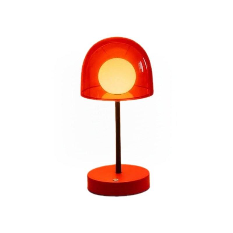 Glass Globe Rechargeable Table Lamp — USB Dimmable LED Night Light for Bedroom — product image 2