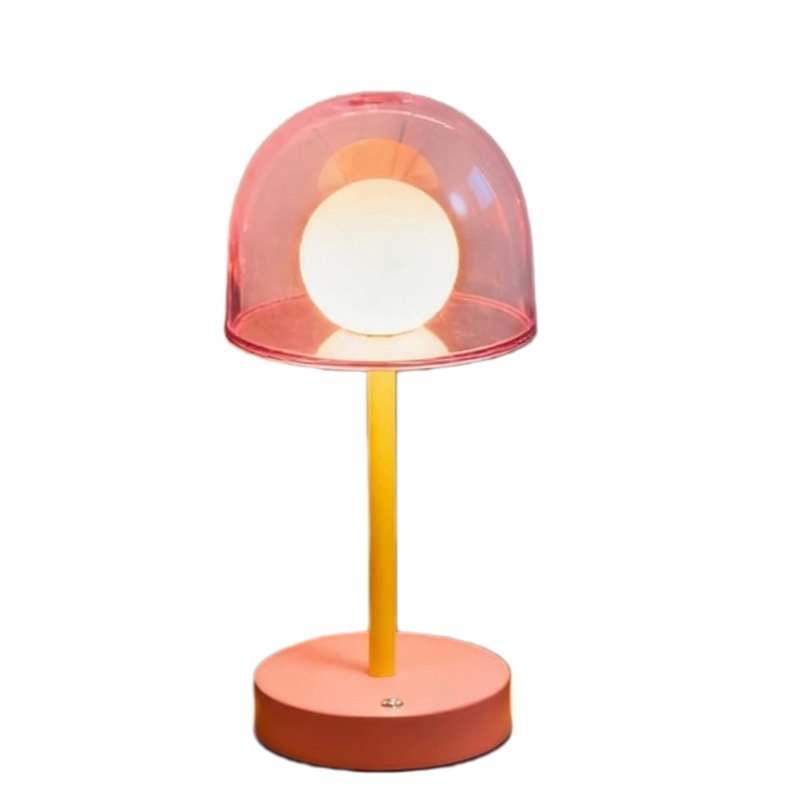 Glass Globe Rechargeable Table Lamp — USB Dimmable LED Night Light for Bedroom — product image 3