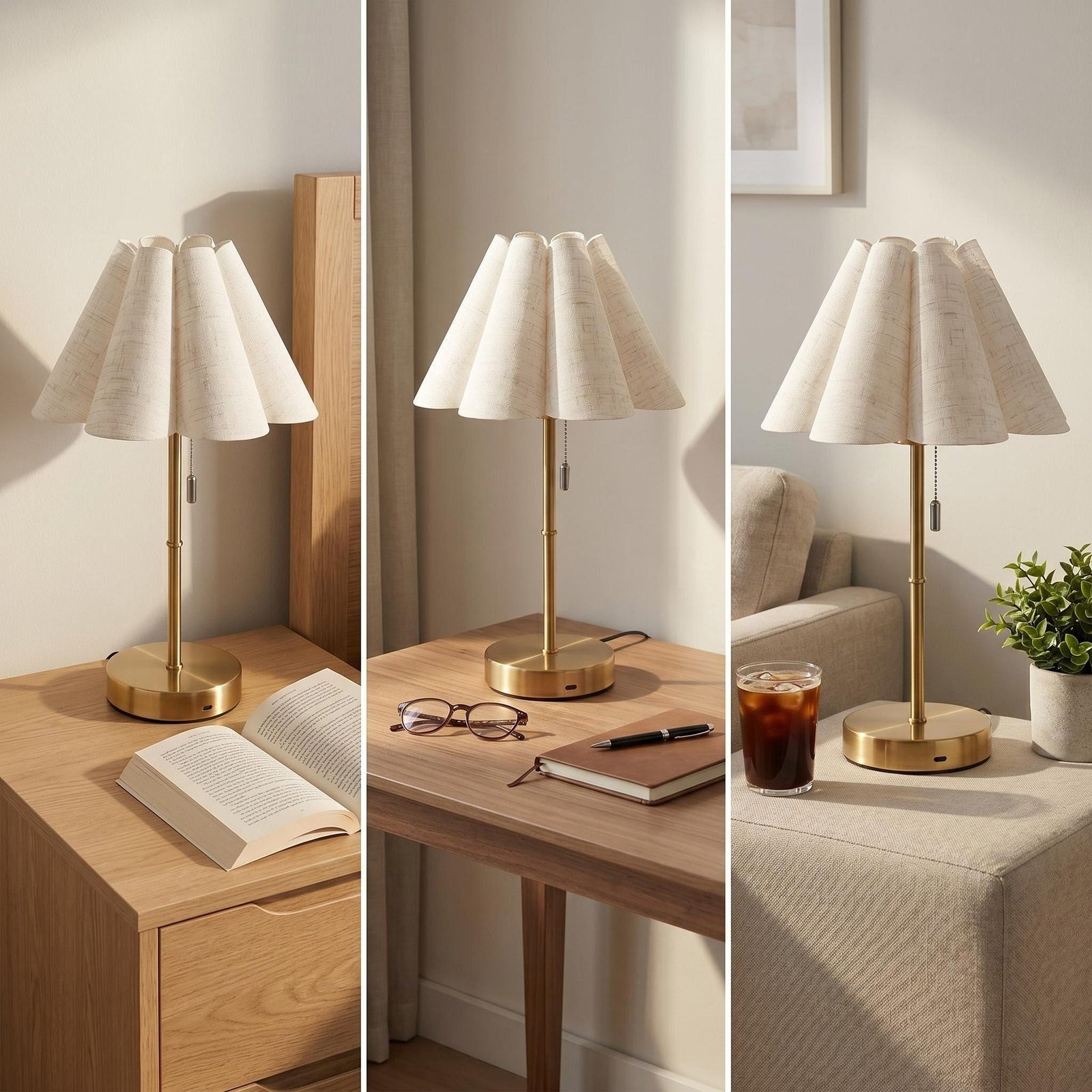 American Retro Luxury USB Rechargeable Desk Lamp — Bedside & Study Ambience Light — product image 4