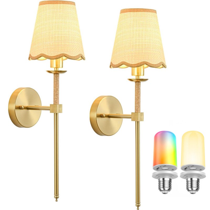 RGB Rechargeable Emergency Wall Light — Dimmable Colour-Changing Sconce — product image 1